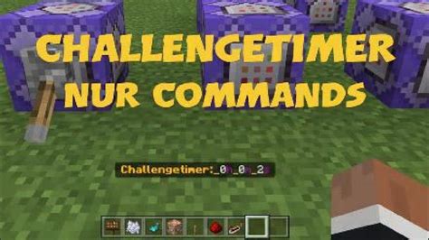 Challengetimer Nur Mit Commands Minecraft Bedrock Command Tutorial