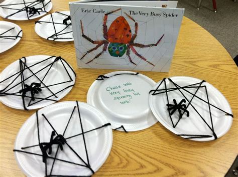 Eric Carle The Very Busy Spider Halloween Activity After Reading And Discussing The Story As