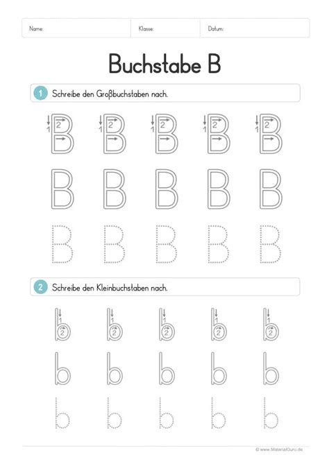 Buchstabe B Materialguru