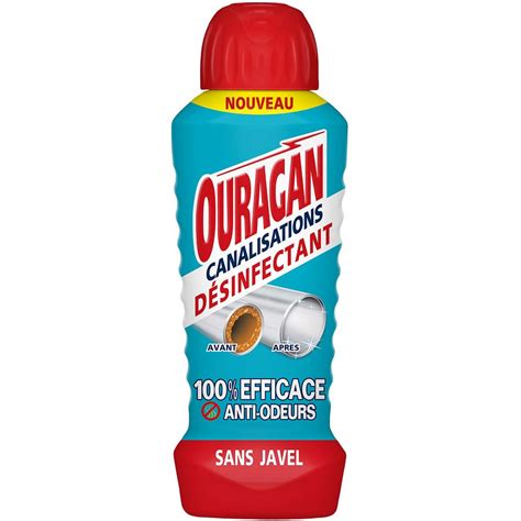 Ouragan Gel Entretien Canalisations D Sinfectant Sans Javel Ml Ml