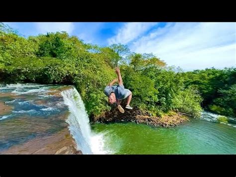 Saltando na Cachoeira Bom Jardim em Uberlândia foi muito radical YouTube