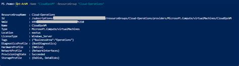 Microsoft Azure Get Azure VM Properties Using Azure PowerShell