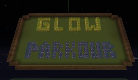 Glow Parkour Minecraft Map