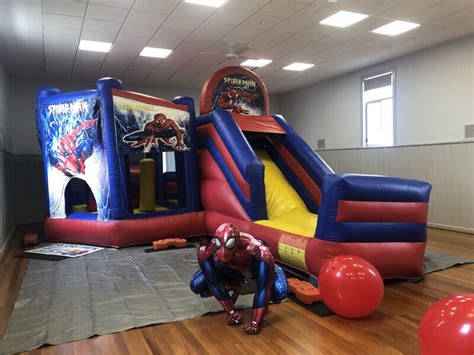 Home Mega Jumps Castle And Party Hire Ballarat Combo Spiderman