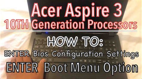 Acer Aspire 3 A315 56 10th Generation How To Enter Bios Settings