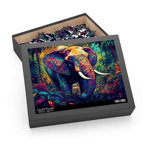 Jigsaw Puzzle Psychedelic Art Puzzle Trippy Artwork Puzzle Custom