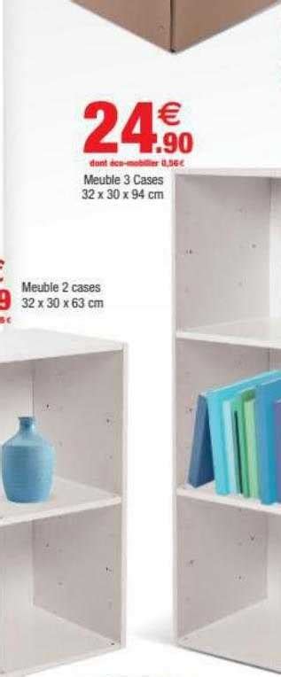 Promo Meuble 3 Cases Meuble 2 Cases Chez Bazarland ICatalogue Fr