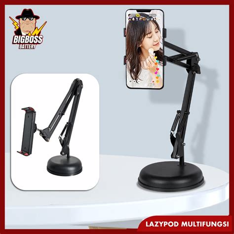 Jual Lazypod Phone Holder Meja Universal Tripod Handphone Penjepit