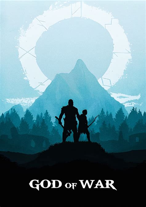 God Of War Minimalist Posters Prints By Perry Erin Printler