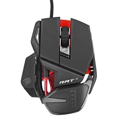 Mad Catz RAT4 Wired Optical USB LED RGB Mouse with 9 Programmable ...
