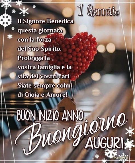 Gennaio Buongiorno Auguri Buon Inizio Anno Felice Anno Nuovo