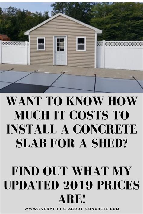 Affordable Concrete Slab Costs For Shed Get Updated Prices