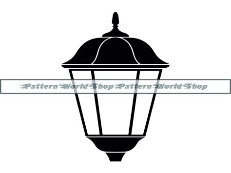 Lampadaire Svg Lampe Svg Lampadaire Svg Street Lamp Etsy France