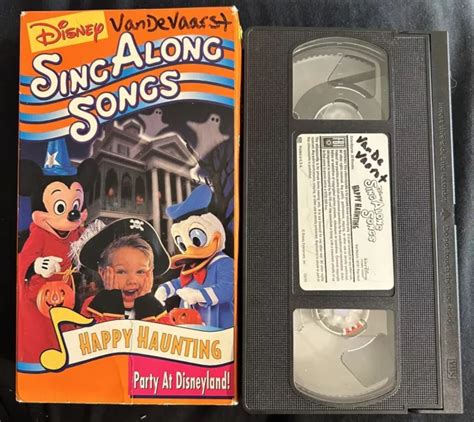 DISNEY S SING ALONG Songs Happy Haunting Party Disneyland VHS EUR 7 74