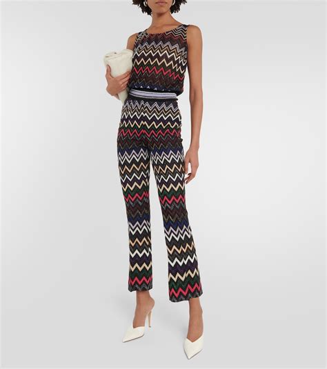 Zig Zag Lam Top In Multicoloured Missoni Mytheresa