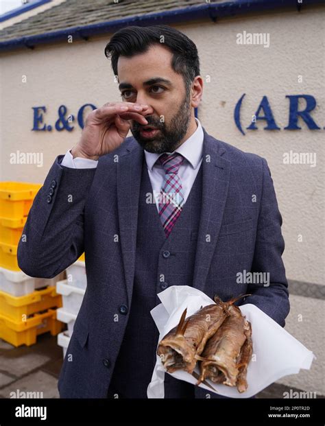 Snp Leadership Candidate Humza Yousaf During A Visit To Arbroath