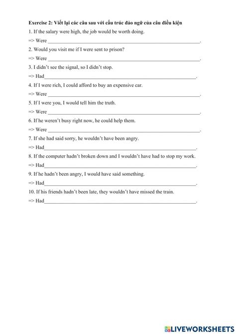 Rewriting Activity Live Worksheets