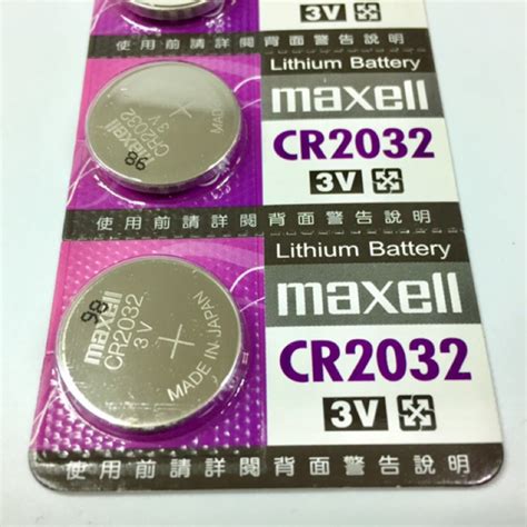 日本製造 非大陸仿冒 Maxell 麥克賽爾cr2032 3v 日本原裝電池 蝦皮購物