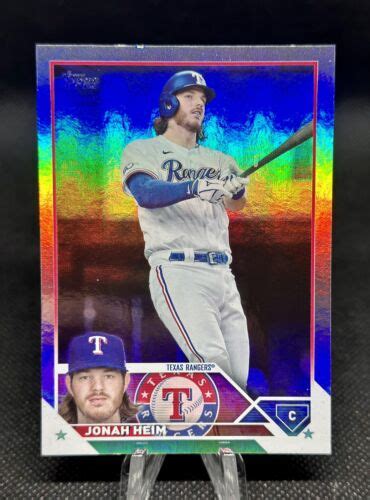 Jonah Heim 2023 Topps Series 1 141 Rainbow Foil Texas Rangers EBay