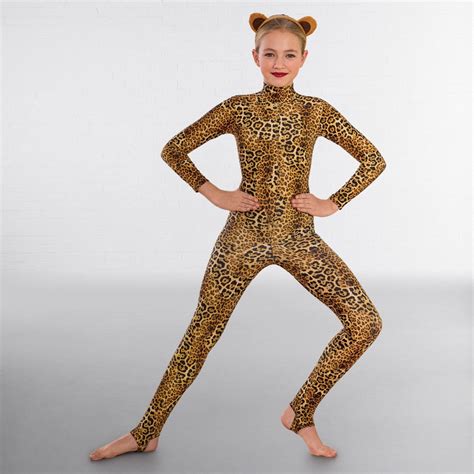 1st Position Keyhole Back Animal Print Catsuit Dazzle Dancewear Ltd