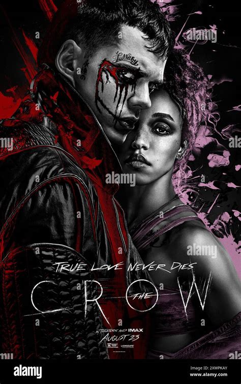 The Crow Poster Bill Skarsgard And Fka Twigs Stock Photo Alamy