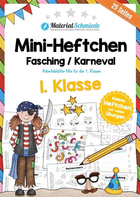 10 Leseübungen zum Fasching Karneval