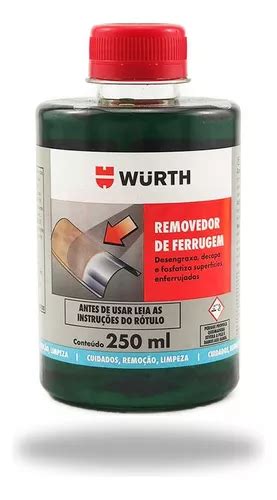 Removedor De Ferrugem Wmax Oxidação Corrosão Wurth 250ml