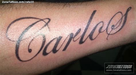 Tatuaje De Letras Nombres Carlos