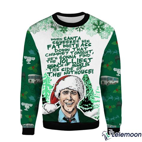 National Lampoons Christmas Vacation Ugly Christmas Sweater Lelemoon