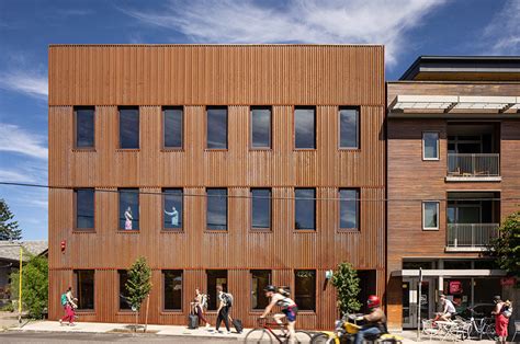 All Wood Mass Timber Building In Portland Oregon Is Wrapped In A Steel Rain Jacket