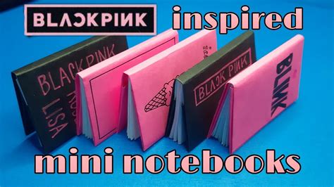 How To Make Blackpink Inspired Mini Notebooks Paper Craft Diy