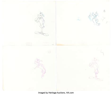 Sport Goofy In Soccermania Goofy Production Drawings Group Of Walt