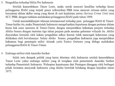 Dampak Kemerdekaan Timor Timur Bagi Masyarakat Indonesia Yang Tinggal