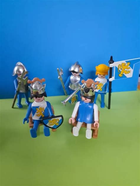 Playmobil Chrom Ritter K Nigin K Nig L Wenritter Blau Klicky Burg