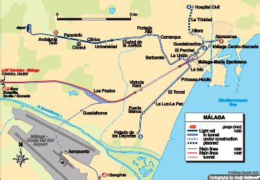 Málaga - city map | Country profile | Railway Gazette International