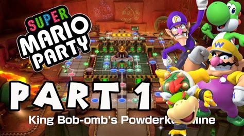 Lets Play Super Mario Party King Bob Ombs Powderkeg Mine 1 Youtube