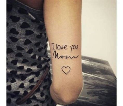 I Love You Mom Tattoo Ideen