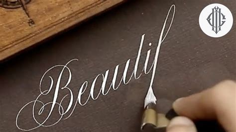 Oddly Satisfying Video Best Copperplate Calligraphy Compilation Youtube