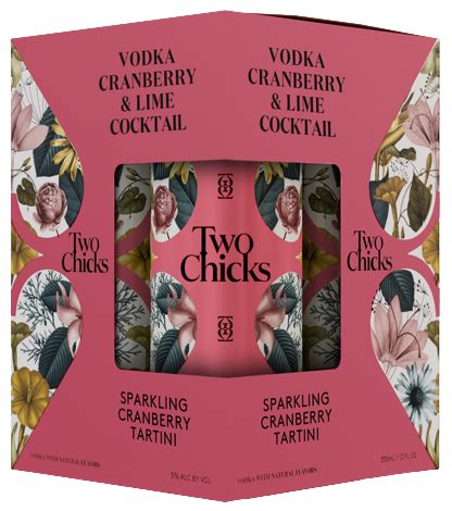 Two Chicks Cranberry Lime Cocktail Oz Pk Cn Luekens Wine Spirits