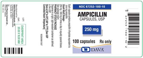 Ampicillin Capsules - FDA prescribing information, side effects and uses