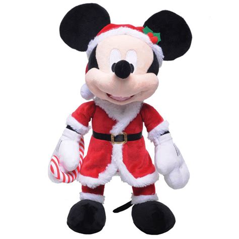 Pelúcia Natal Mickey Papai Noel Candy 30cm Disney