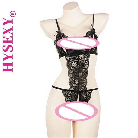 Open Jumpsuit Sexy Sling Lace Pajamas Women Plus Size Lingerie Shopee Singapore