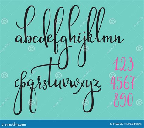 Calligraphy Cursive Font Stock Illustration Illustration Of Collection