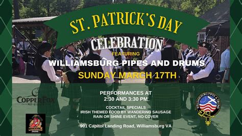 St Patrick S Day Celebration Virginia Spirits