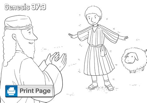 Joseph Coat Of Many Colors Free Coloring Page Coloring Pages