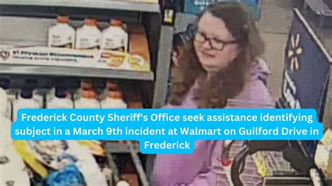 Frederick County Sheriffs Office Seek Assistance Identifying Subject