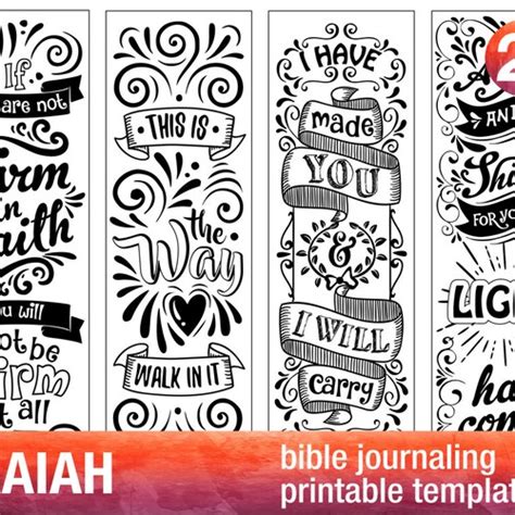 Isaiah Bible Journaling Printable Templates Illustrated Etsy