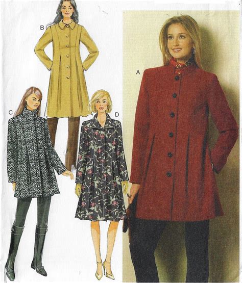 Oop Butterick Sewing Pattern B Womens Lined Coats With Etsy