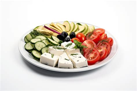 Premium AI Image | Appetizer Plate Isolated On White Background