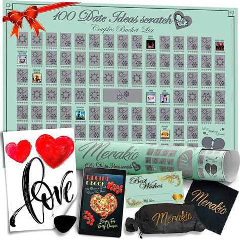 Merakio Dates Scratch Off Poster Wedding Gifts Ubuy India